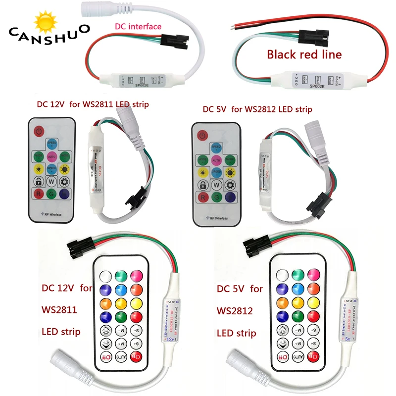 Мини пульт дистанционного управления RGB для WS2811 SK6812 WS2812B WS2813 6803 1903|Контролеры RGB| |
