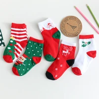 otroluckland 5 pairs christmas kids cotton warm socks children santa claus boys girls toddler winter autumn socks 2020