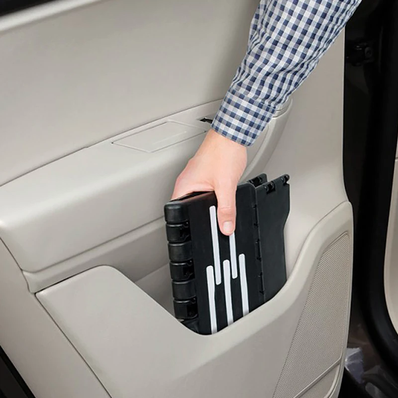 

Portable Folding Step Stool Platform Car Home Height Boost Elder Adult Kid Child Locks Into Place Non Slip Furniture Foot Stool