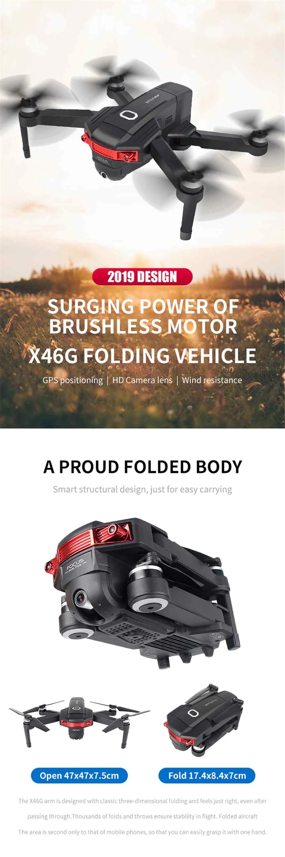 X46G-4K 5G wifi FPV gps с 4K широкоугольной двойной камерой бесщеточный складной Радиоуправляемый Дрон Квадрокоптер RTF