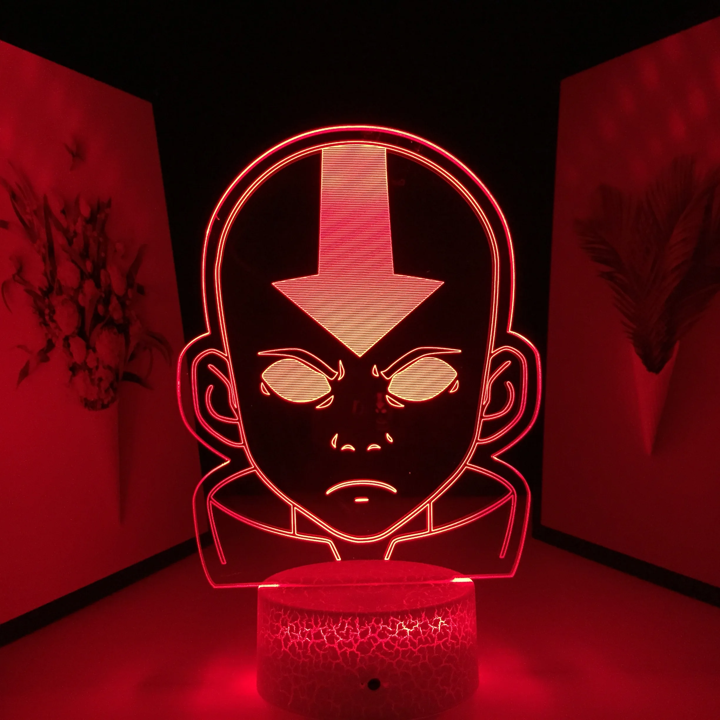 

Avatar The Last Airbender 3D LED Night Light Anime Coloful with Remote Touch Sensor for Room Decoration Kids Gift Table Lamp
