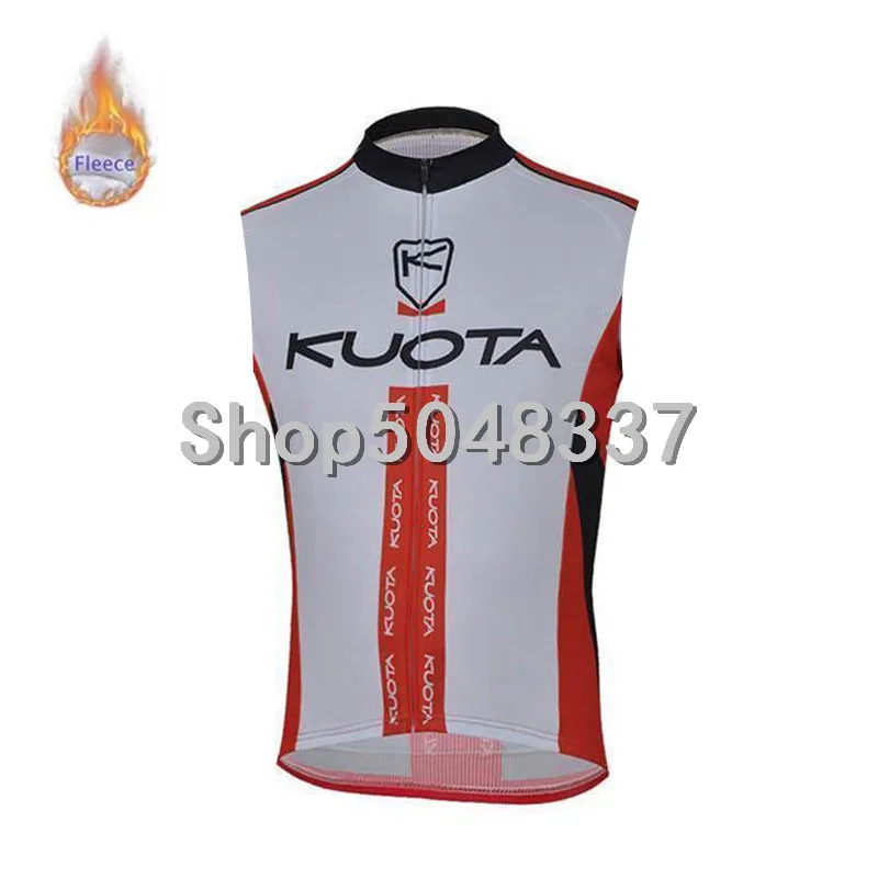 2019 KUOTA для мужчин Pro Велоспорт Джерси без рукавов зимняя теплая флисовая одежда