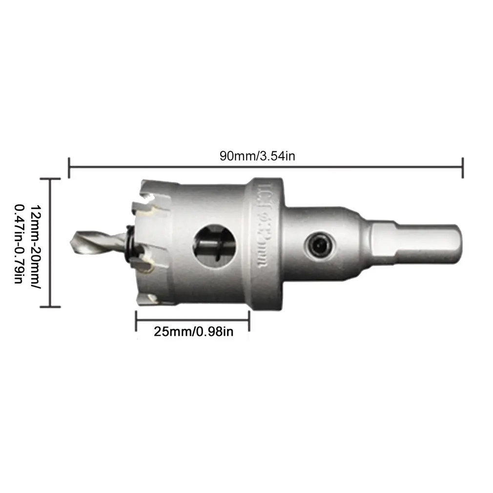 

Metal Thick Iron Plate Aluminum Alloy Reaming Drill Bit Hard Alloy Hole Opener Non-slip Triangle Handle