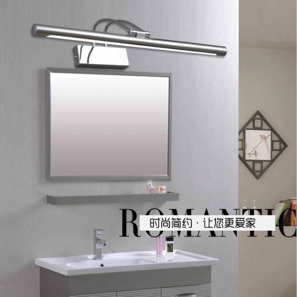 

LED front mirror lamp 8-10W stainless steel Vanity Lights for bathroom toilet living room wall lighting fixture sconce lamp