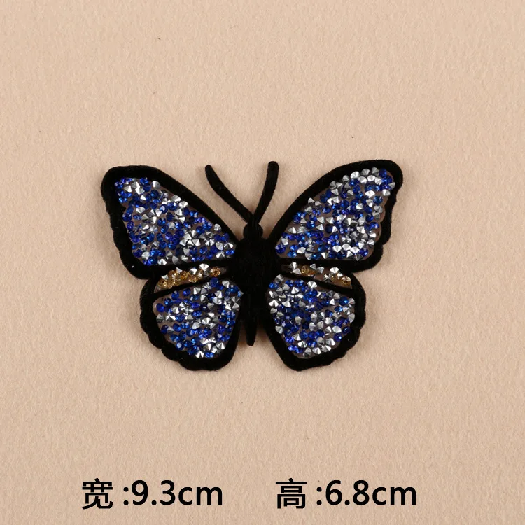 

Embroidered DIY Hot Melt Rhinestone Cloth Patch Small Animal High-End Clothing Accessories Patch Parches Iron on Patches