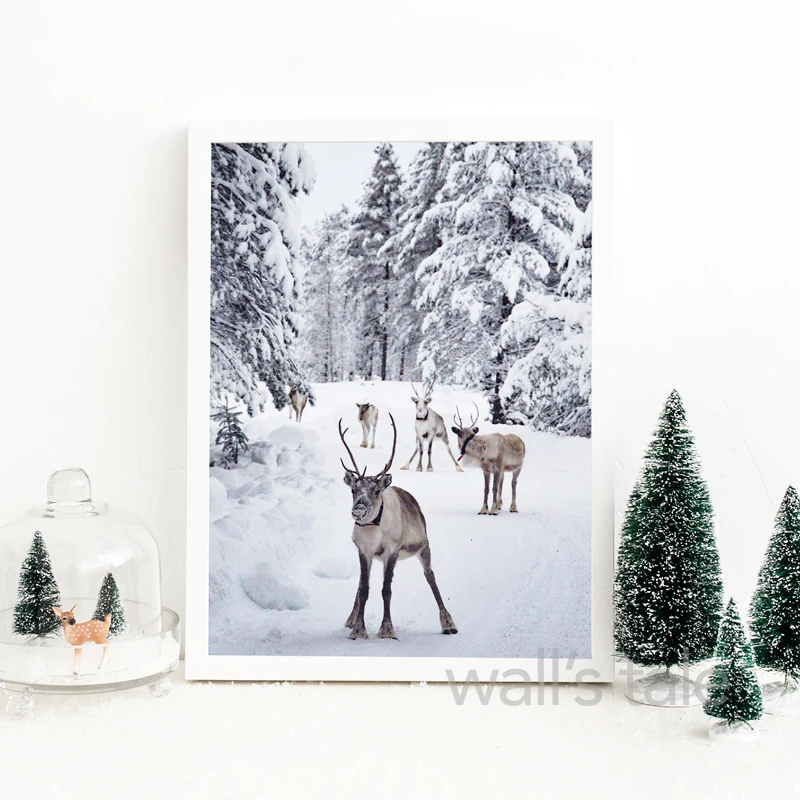 Рождественские украшения постер с надписью &quotMerry Little Christmas&quot картина цитатой