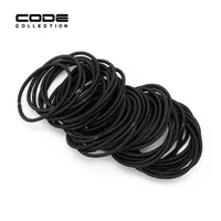 60pcsset black elastic rubber hairbands for girls fashion women scrunchie gum for hair accessories elastic hair bands