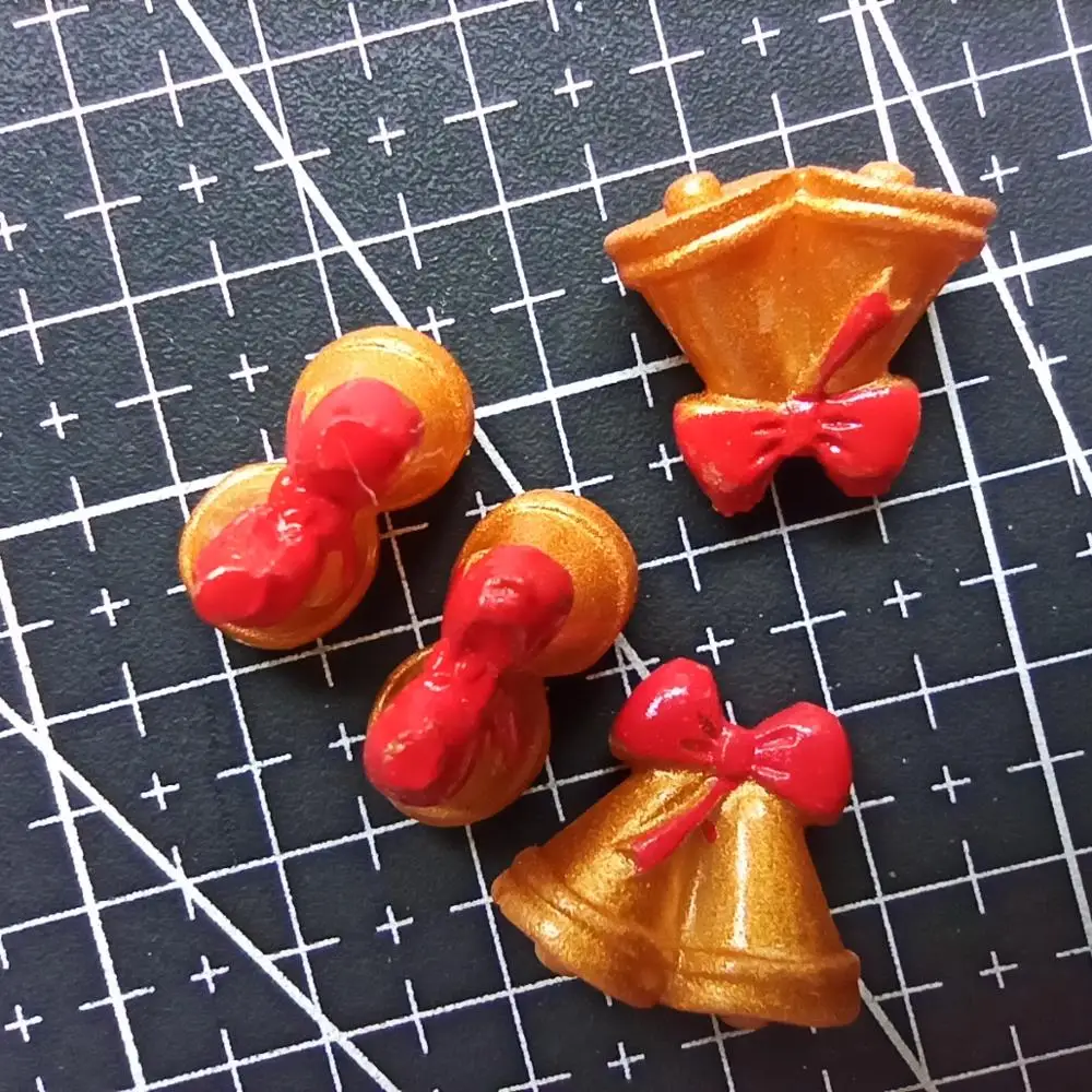 1 шт. полимерный однотонный Рождественский колокольчик 18 мм сказочный Садовый