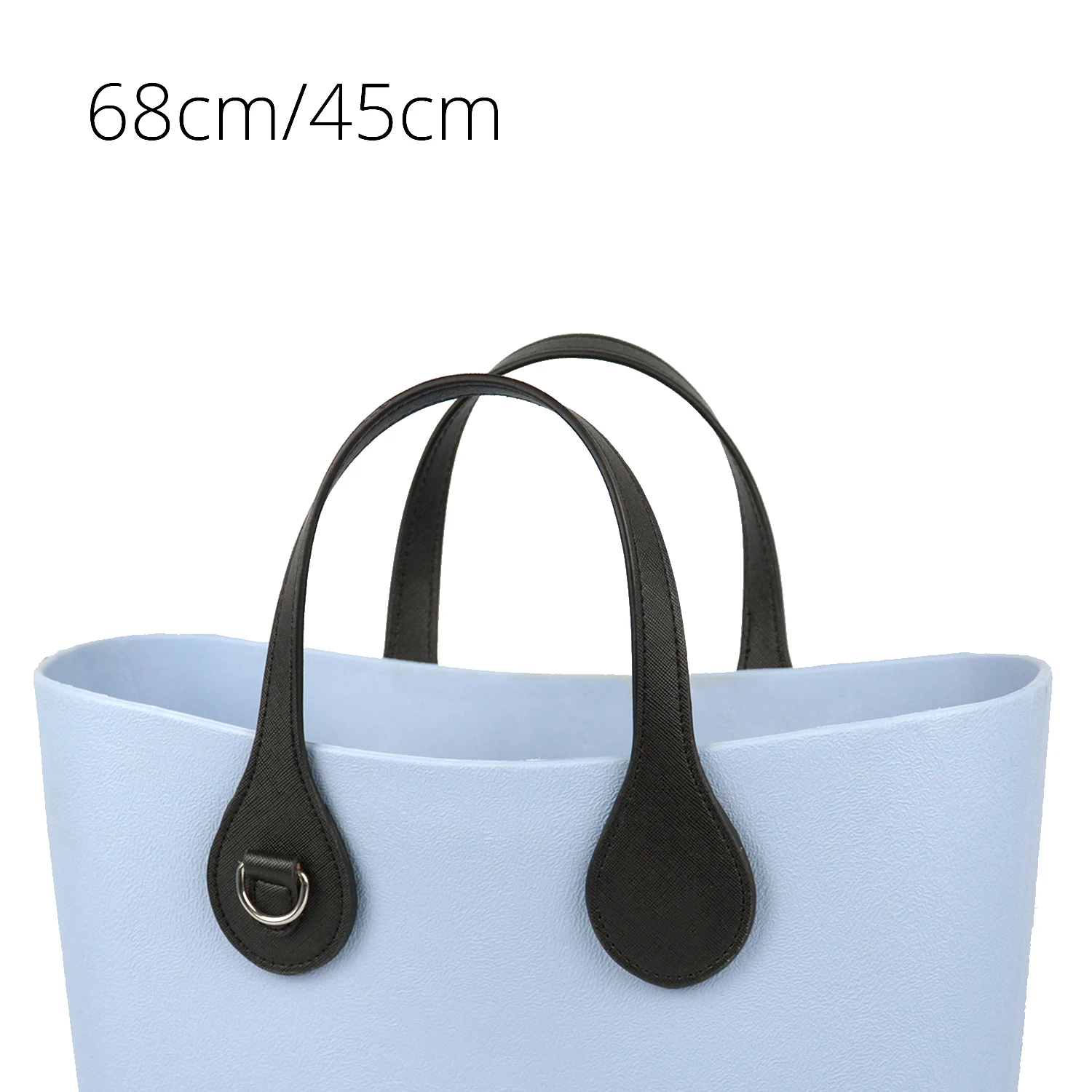 Короткая длинная ручка Tanqu для O bags с краями круглой пряжкой d образной формы ручки