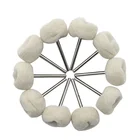 10 шт. 3 мм шерстяная полировка аксессуары для шлифовки ювелирных изделий металлический шлифовальный круг Шлифовальная головка сверло вращающийся инструмент Аксессуары