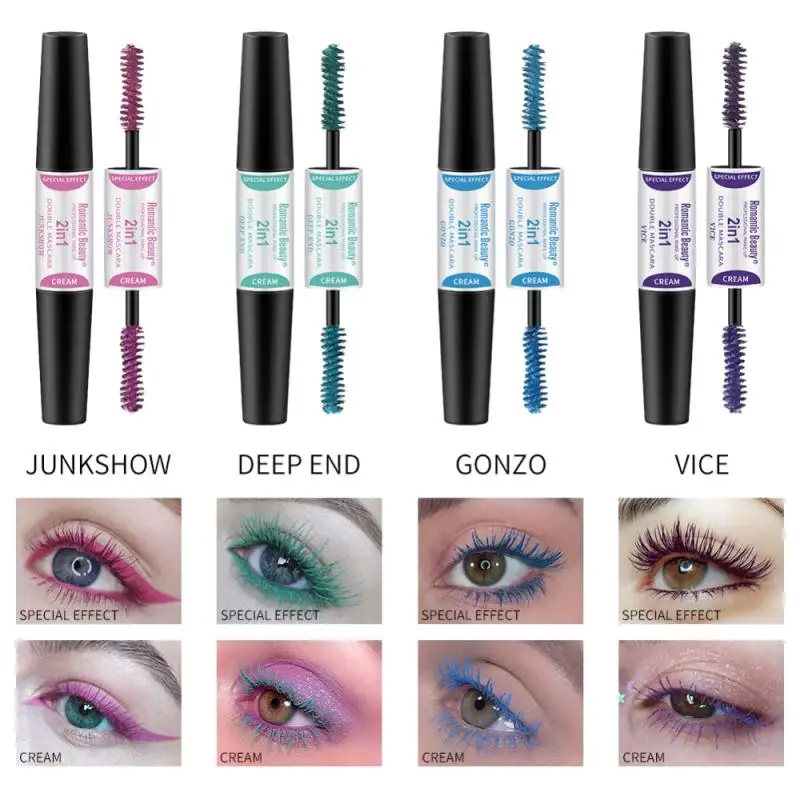 

Beautifully designed smudge-free Mascara Brush, multi-color brush, waterproof, double-headed, durable, Mascara brush