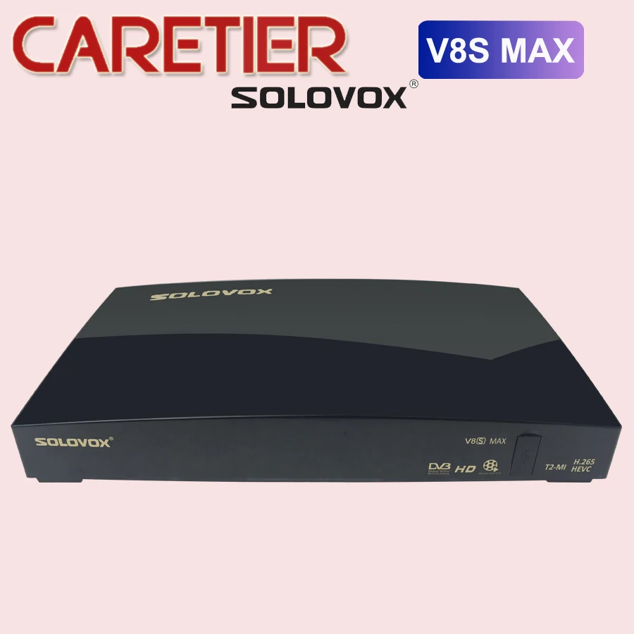 SOLOVOX V8S MAX спутниковый ТВ приемник 2USB Поддержка Biss Key WEB TV проектор для домашнего