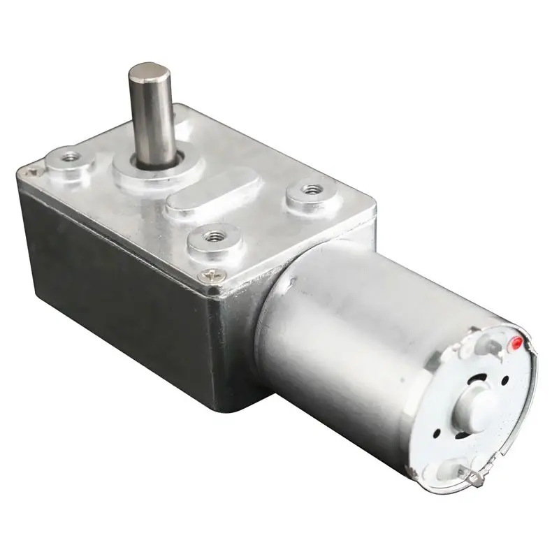 DC 12V 3rpm Реверсивный высокий крутящий момент турбо мотор с червячной передачей