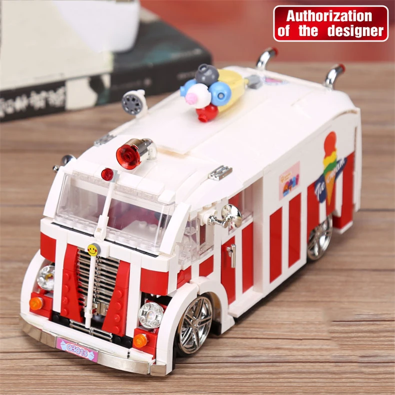 Xingbao 08004 1000 шт. мороженого маленькая коляска блок Volkswagen T1 туристического