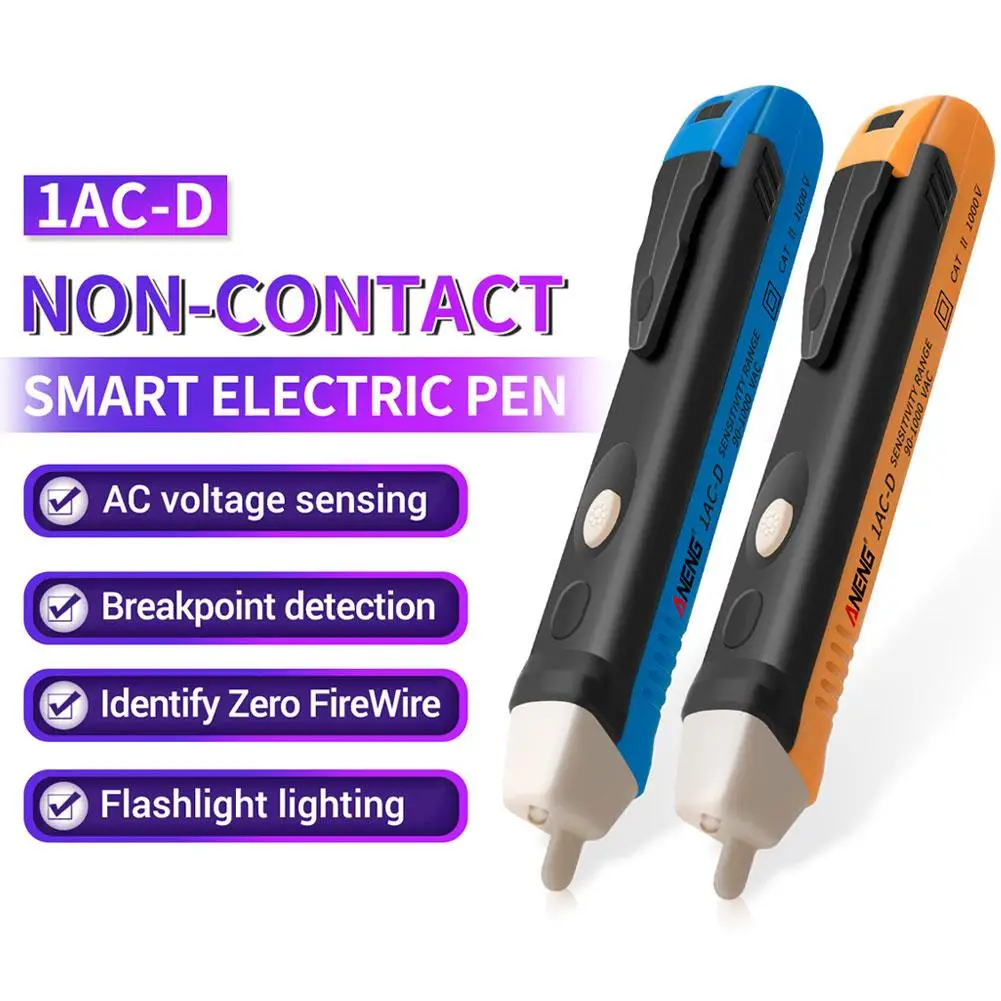 Бесконтактный Тестер Напряжения 1AC-D Электрический практичный индикатор