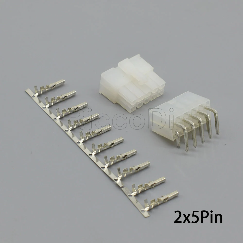 2, 4, 6, 8, 10, 12, 14, 16, 18, 20, 24pin, 5557, 5569, прямоугольный разъем, провод на печатную плату, разъем Mini-Fit Jr. Разъемы питания - Цвет: 3Sets 2X5P