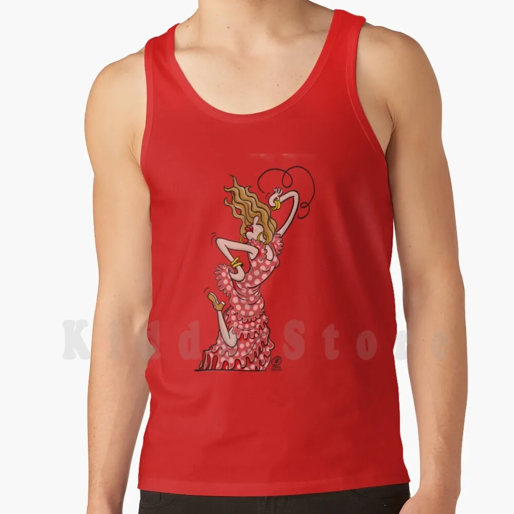 

Танцевальные майки для фламенко, жилет из 100% хлопка для танцев фламенко, испанский танцевальный костюм для фламенко