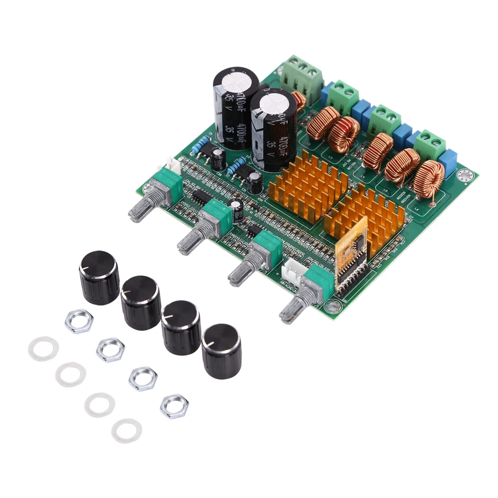 

Bluetooth 2.1 Digital Audio Power Amplifier uprated Finished product digit D class 3 channel HIFI overweight bass D 2.1-Channel