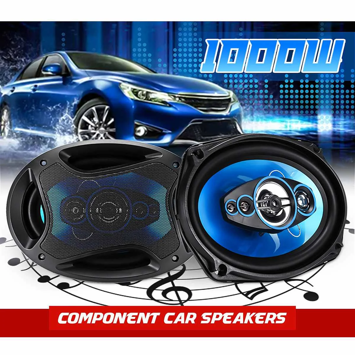 

Автомобильная колонка 2 шт., 1000 Вт, 12 В, 6,9 дюйма, двухполосная Hi-Fi аудиосистема, Автомобильная Музыка, коаксиальный сабвуфер, Высокочастотный ...