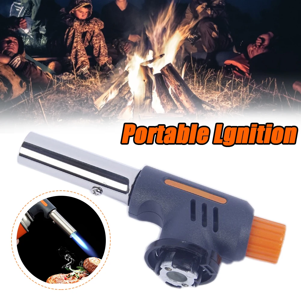 

Flamethrower Portable Lgnition Welding Gas Butane Burner Baking Picnic BBQ Camping Outdoor Hiking Heating Flame Torch Gun