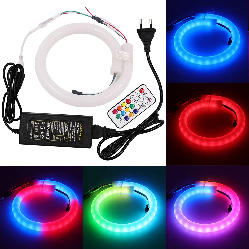 Лента светодиодная неоновая 5 в пост. Тока 60 светодиодов 50 см 1 м 2 м|Светодиодные