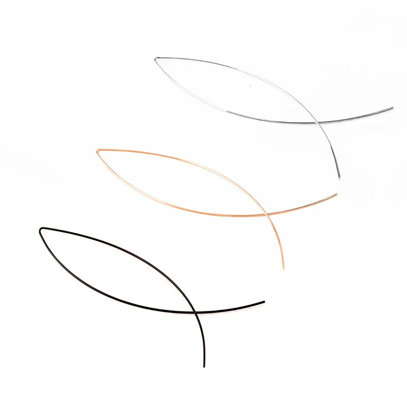 2020 Новое поступление женские геометрические серьги в форме рыбы простые медные