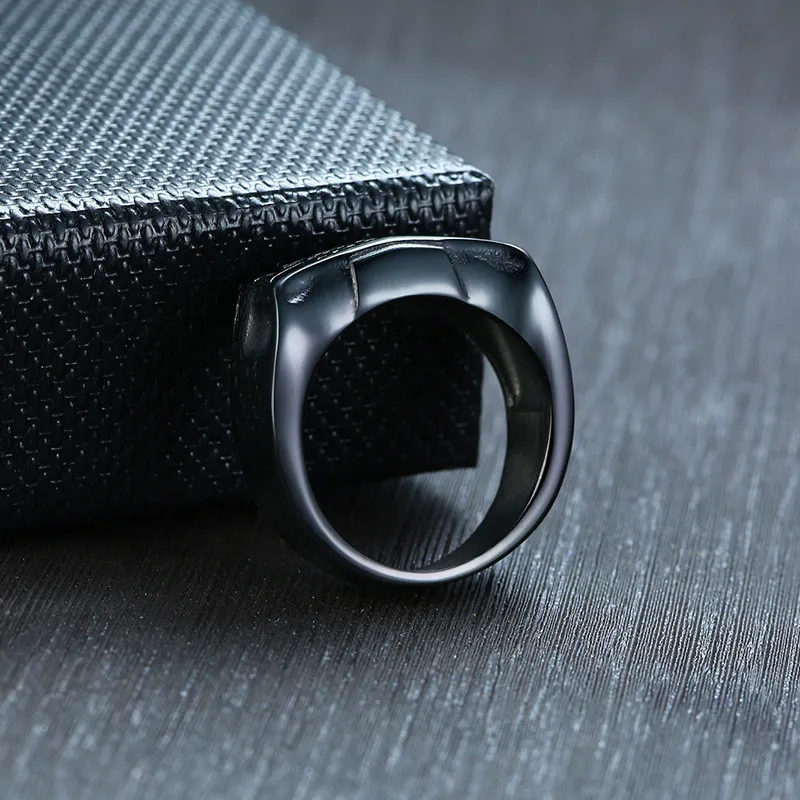 Уникальное Автомобильное кольцо zorcfic мужское черное из нержавеющей стали