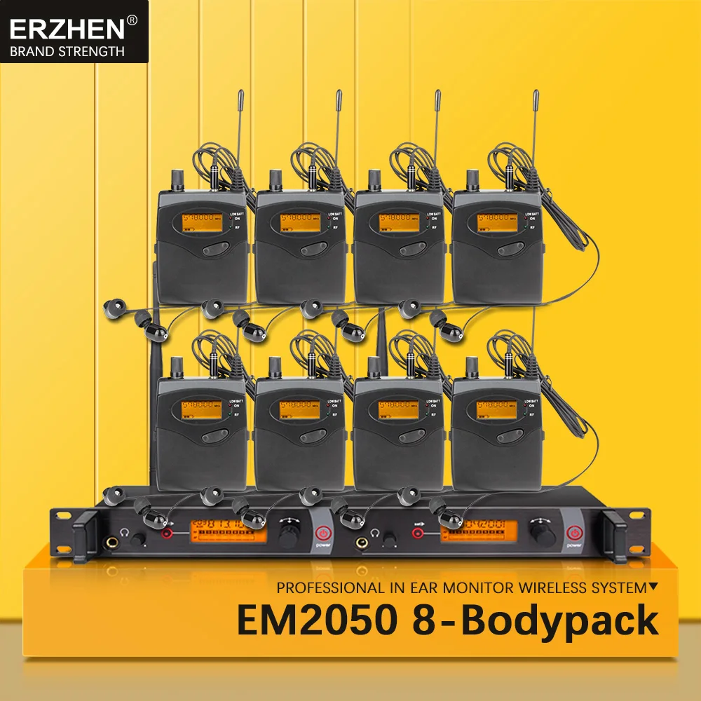 EM2050 In Ear Monitor Wireless System SR2050 Double transmitter Monitoring 8 bodypack Professional for studio Stage Performance |