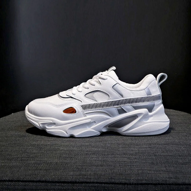 Женские спортивные кроссовки Новинка осени 2019 для бега дышащая старая обувь