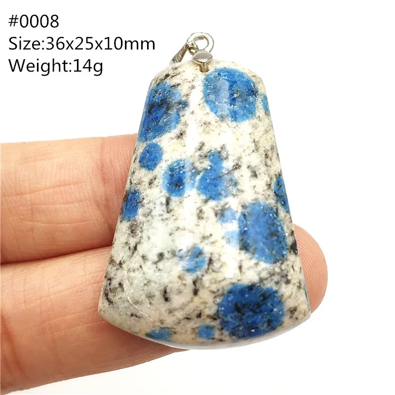 Ожерелье из настоящего природного синий K2 нефрита вулканической кулон ожерелье