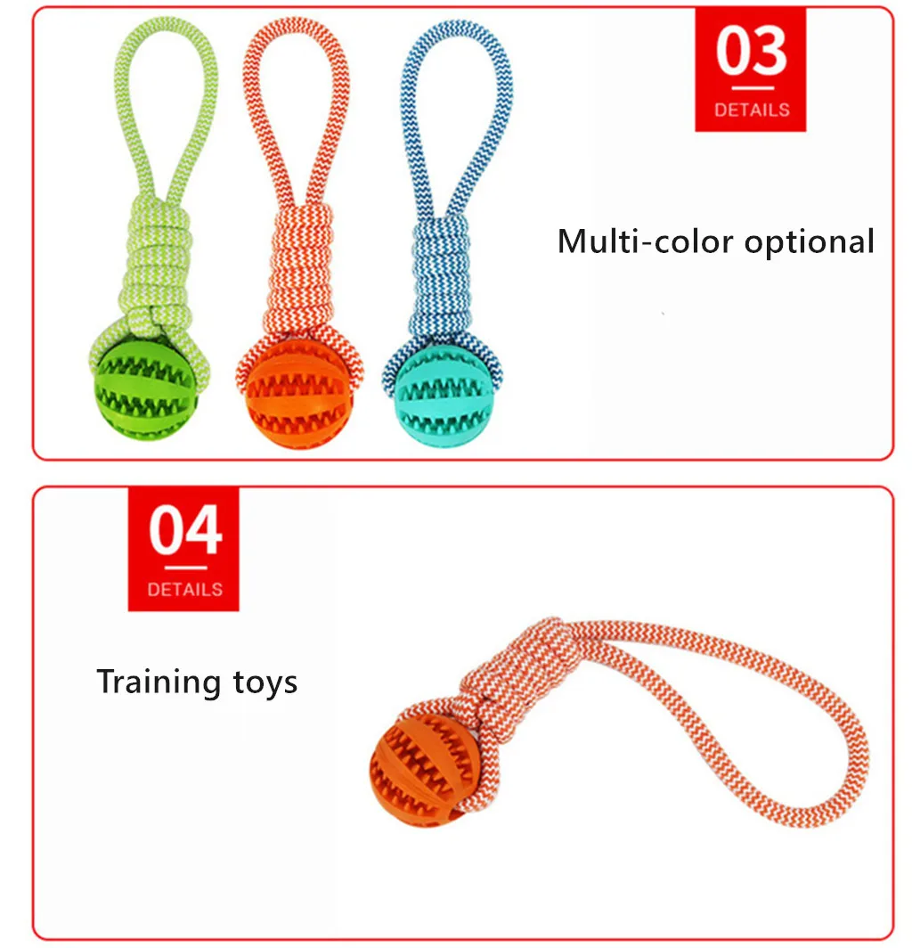Оплетка веревки мяч собака жевать тянуть молярная игрушка для чистки зубов