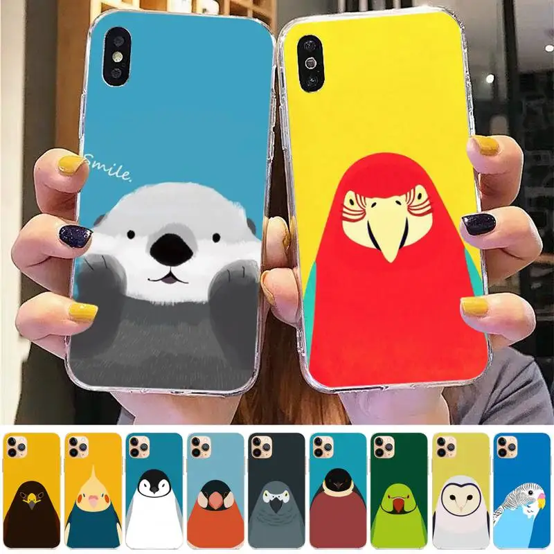 

Cartoon animals Phone Case for iphone 13 8 7 6 6S Plus X 5S SE 2020 XR 11 12 pro XS MAX