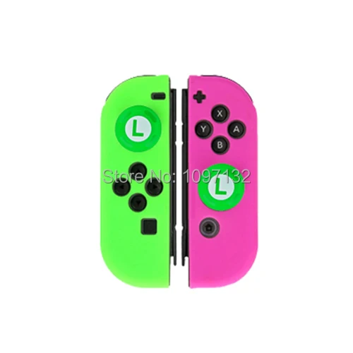 Противоскользящий силиконовый мягкий чехол для nyd Switch Joy-Con Joycon защитный чехол для кожи и джойстика - Цвет: D