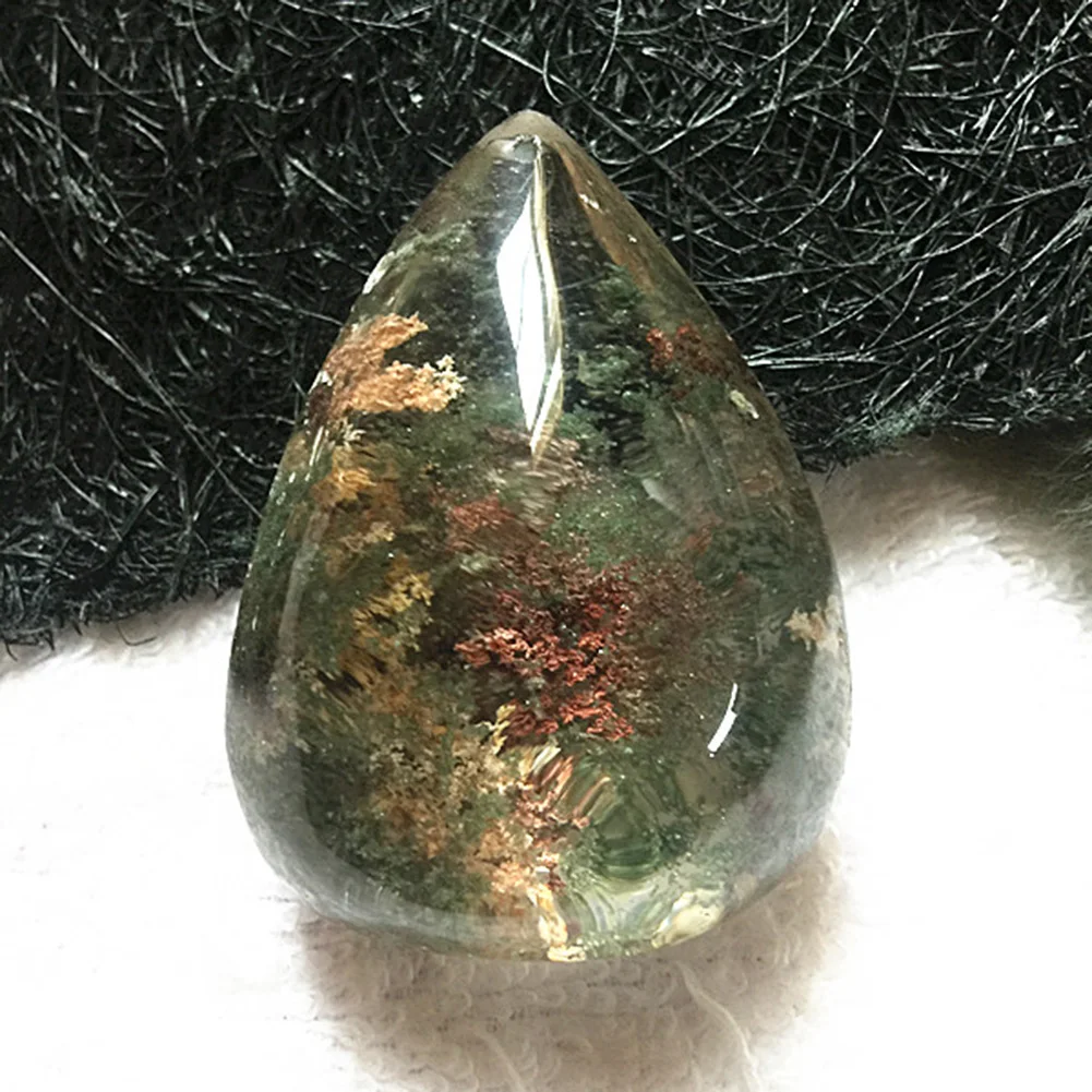 

High Quality Natural Ghost Phantom Quartz Crystal Gem Specimen Healing Stone Pendant Home Decoration Accessories Dropshipping