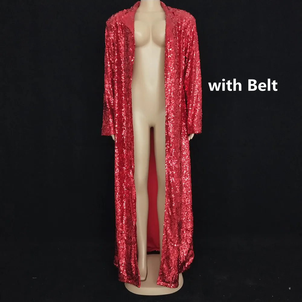 Женское длинное пальто с блестками серебристыми | Женская одежда