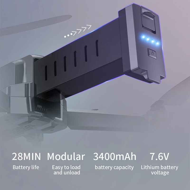 NYR SG908 Дрон с разрешением 4K GPS профессиональная портативная рация 3-осевому