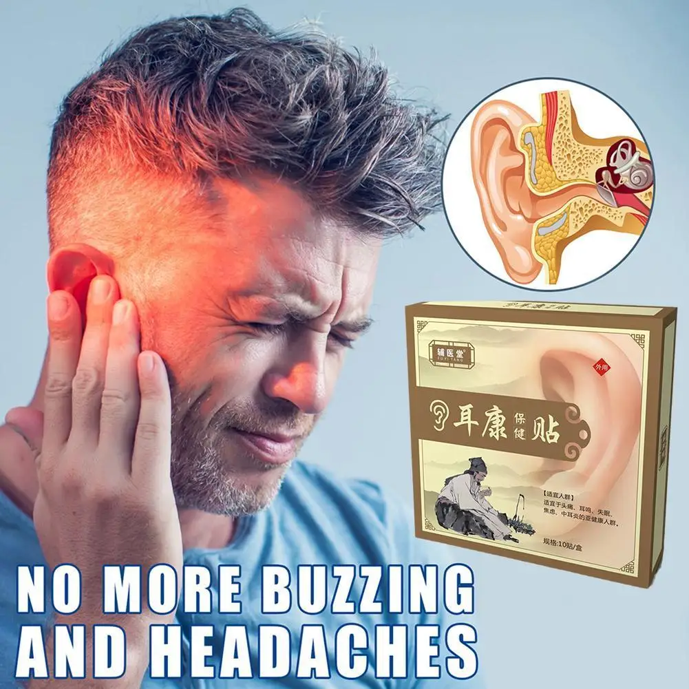 

10pcs Ear Pain Relief Patch Tinnitus Insomnia Otitis Media Treatment Patch Herbal Extract Ears Care Health Sticker