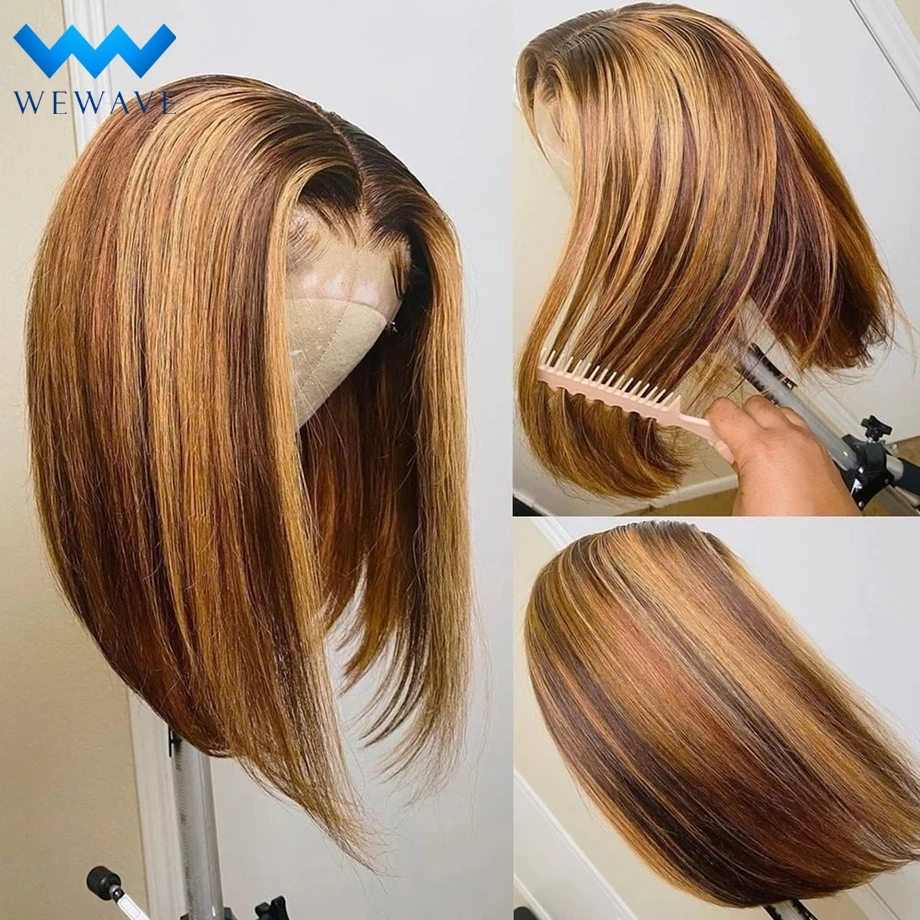 Парик Боб парики из человеческих волос на сетке спереди для чернокожих женщин