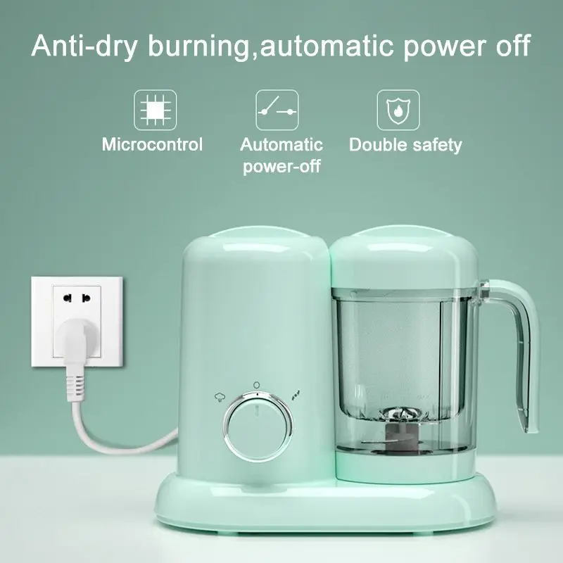 

220V Electric Baby Food Maker Stainless Steel Cooking Maker Steamer Multifunction Mixing Grinder Blenders Processor Shatterproof