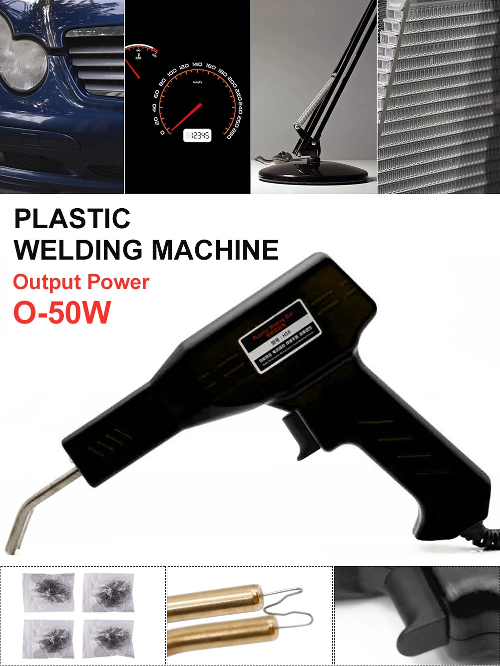 

Handy Plastics Welders Garage Tools Hot Staplers Machine Staple PVC Repairing Machine Car Bumper Repairing Stapler Welding Tool