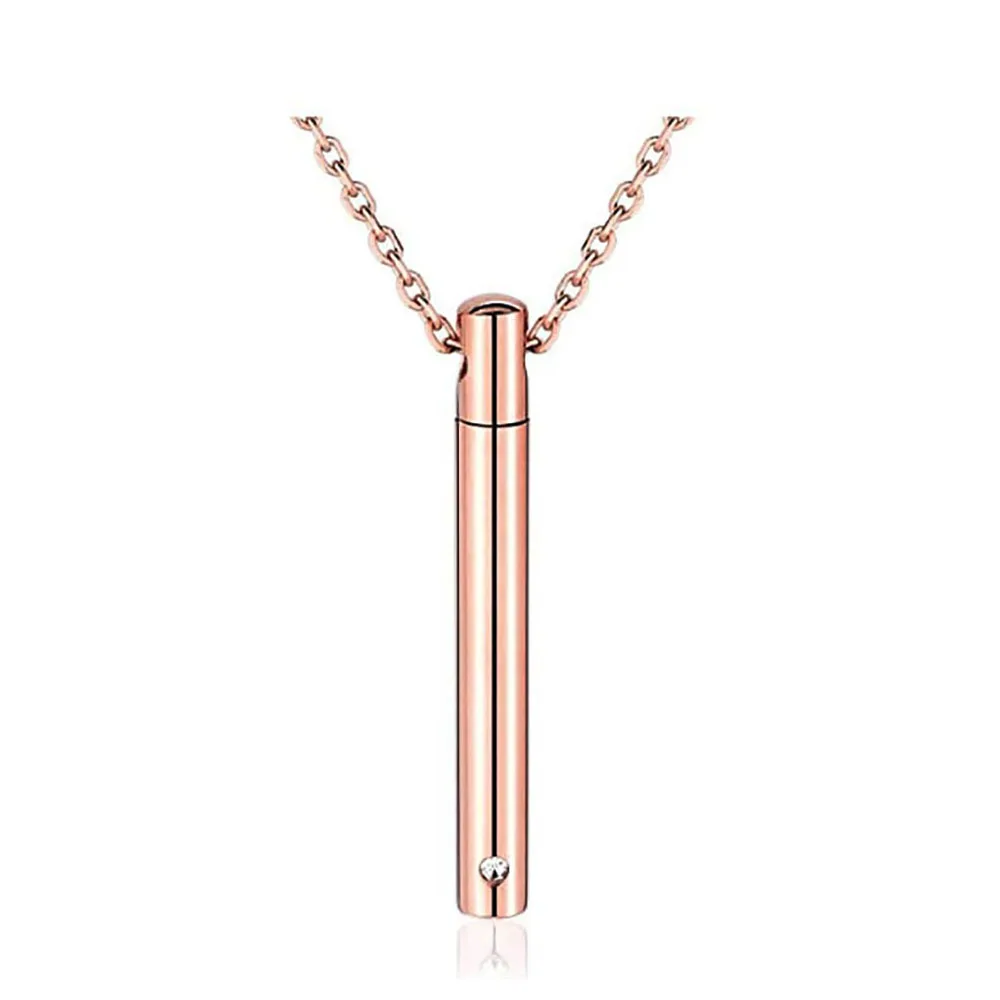 Цилиндрический чехол из нержавеющей стали 4 цвета|Ожерелья с подвеской| |