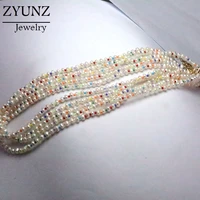 4pcs irregular nature pearl beads boho necklace white pearl colorful miyuki beads necklace women girl jewelry
