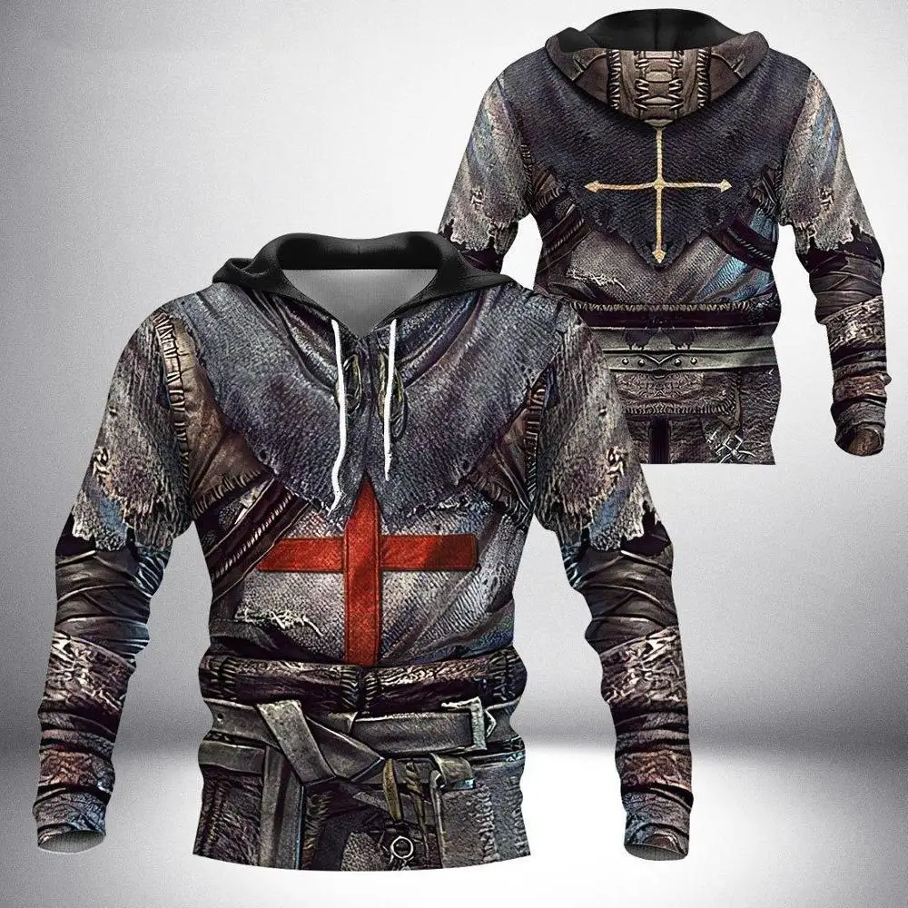 

Knight Templar Armor 3D All Over Printed Hoodie For Men/Women Harajuku Fashion hooded Sweatshirt Casual Jacket Pullover