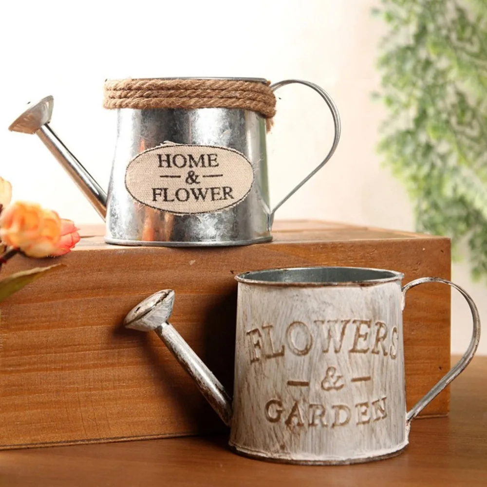 Уникальный дизайн железные комбинированные горшки для цветов корзина ваза