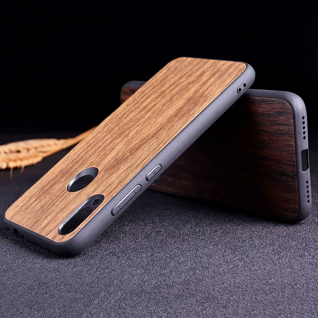Чехол под дерево для Xiaomi Redmi Note 7 pro мягкие силиконовые чехлы из ТПУ поликарбоната
