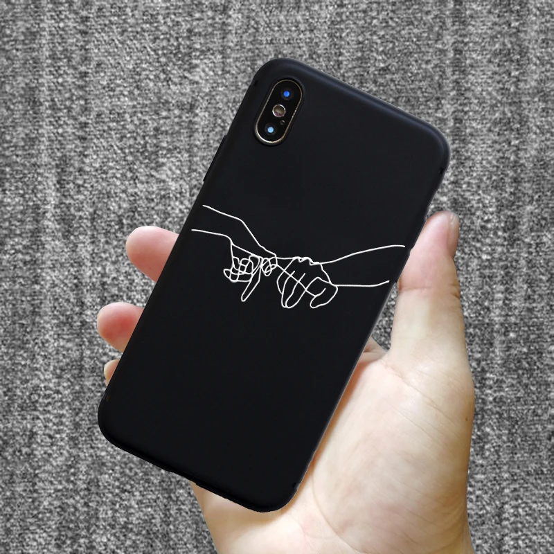 Модный силиконовый чехол с узором для iPhone 11 PRO 7 6 6S 8 Plus X 5 S 5S SE XS Max XR матовый