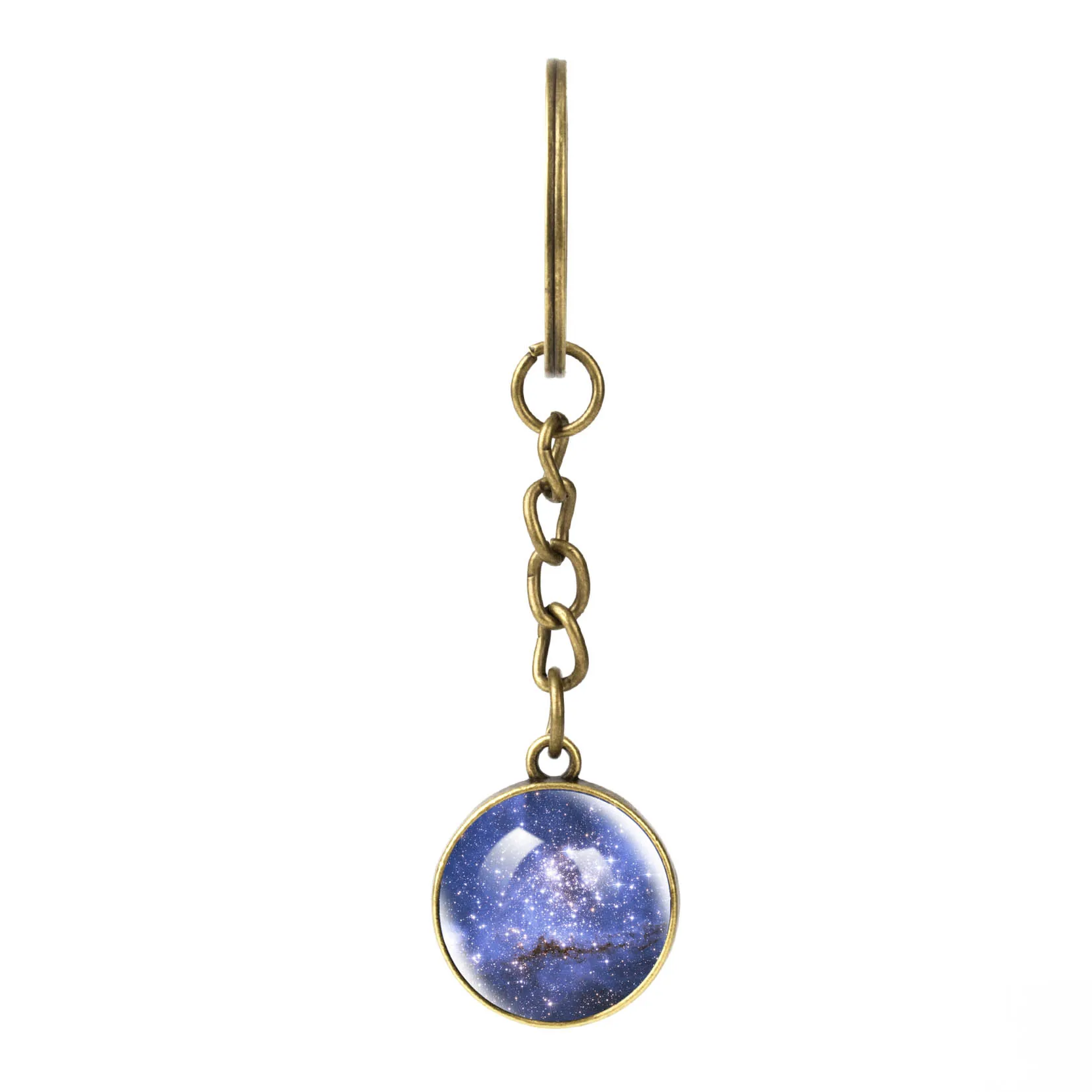 2019 брелок для автомобиля Galaxy Nebula Universe Charm двухсторонний стеклянный шар мужчин и