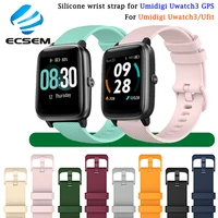silicone wrist band for umidigi uwatch3 gps smart watch accessories replacement strap for umidigi ufituwatch gt bracelet loop