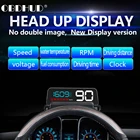 Автомобильная система сигнализации C500 HUD, зеркальный дисплей с отображением скорости и температуры воды, с оповещением обмин