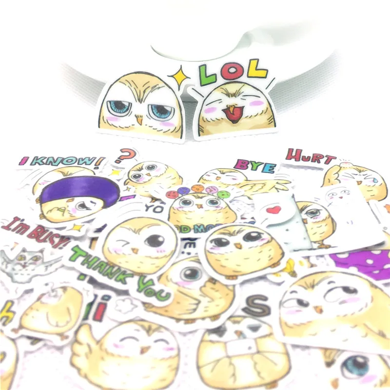 

36 Pcs Kawaii owl daily Sticker for kids toys book phone Luggage Home Decor Fashion Vinyl Decals DIY Stickers scrapbooking